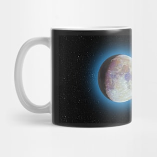 Color super moon with blue halo Mug